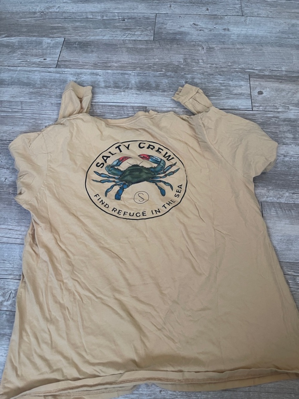 Salty Crew Crab Logo Tee - Beige